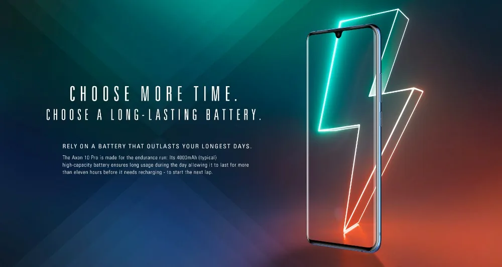 Мобильный телефон zte Axon 10 Pro, Восьмиядерный процессор Snapdragon 855, 8-мегапиксельный 3x зум, экран DTS 6,47 дюйма, изогнутый край, 4000 мАч, Беспроводная зарядка