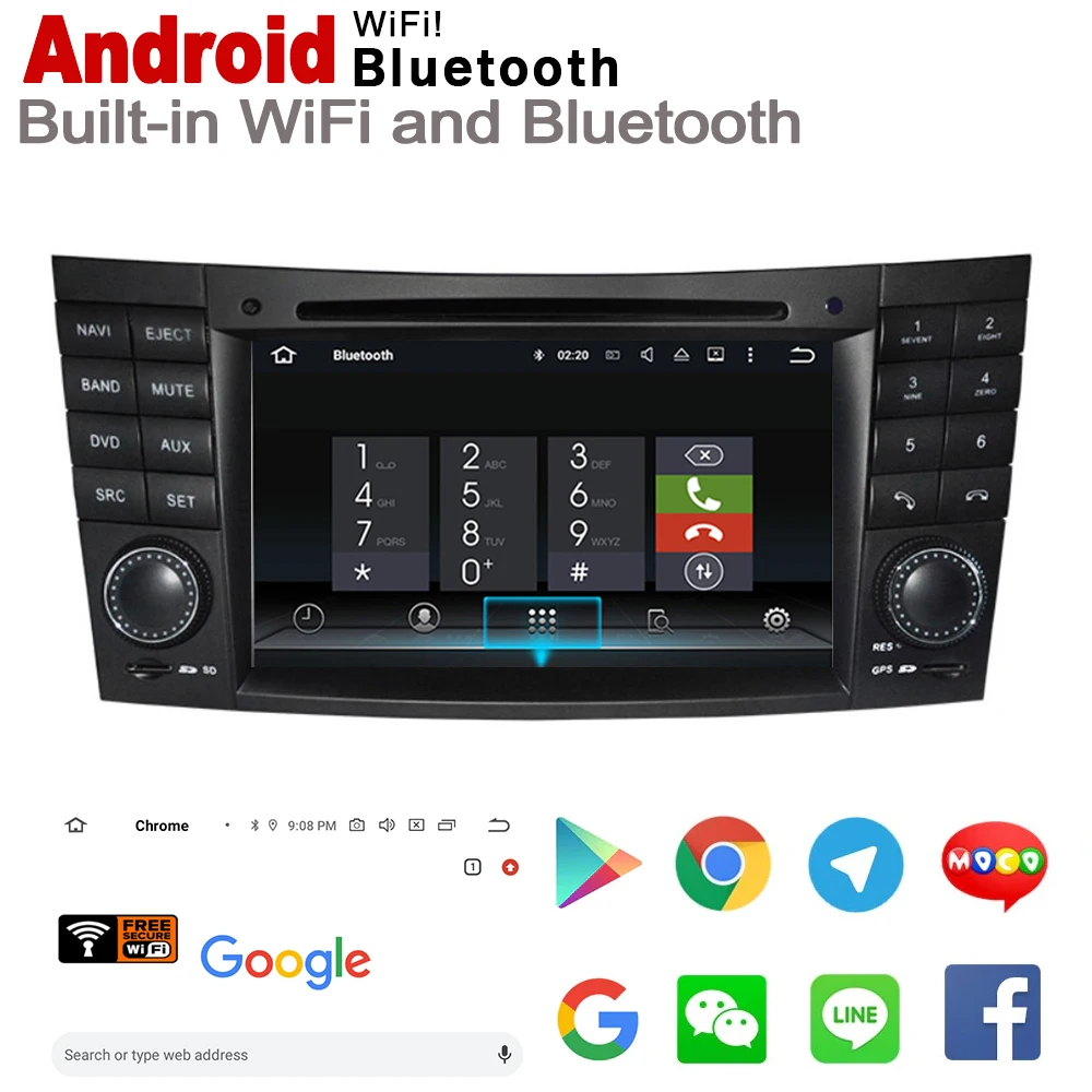 Автомобильный мультимедийный плеер для Mercedes Benz E Class W211 2002~ 2009 NTG Android радио gps Навигация стерео автоаудио dvd-плеер