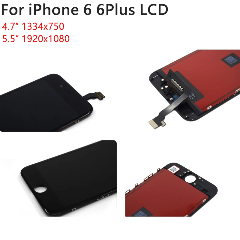 4," /5,5" оригинальное качество для iPhone 6 A1549 A1586 A1589 ЖК-дисплей сенсорный экран в сборе с 3 подарками для iPhone 6 Plus lcd