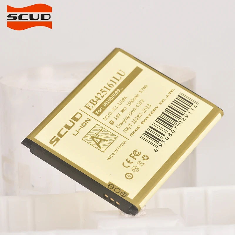 SCUD Оригинальный аккумулятор для телефона EB425161LU Samsung i699/i739/i759/i8160/i8190 GALAXY S3 Mini/S7562/S7568