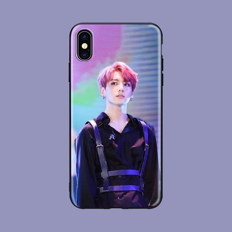 Euphoria Jungkook KPOP MAN мягкий силиконовый черный чехол для телефона для iPhone11 pro 5se 6 6s 7 8 plus X Xs XR max Jimin kim minyun - Цвет: 1049
