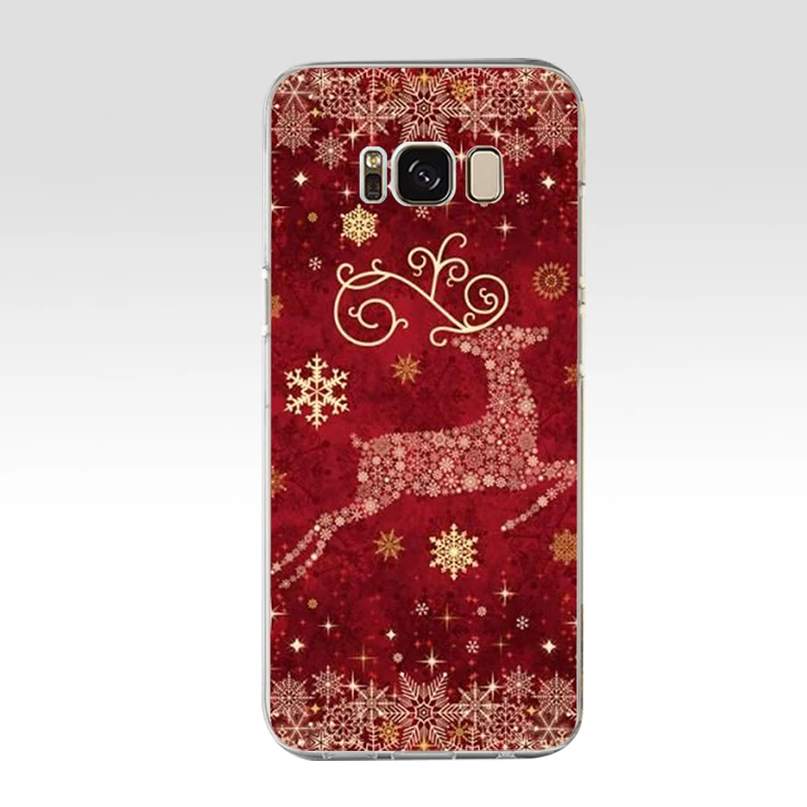 6 145 Z счастливый Рождественский из ТПУ Мягкий силиконовый чехол для samsung Galaxy s6 s7 edge S9 S8 S10 Plus чехол для телефона Capa Capinha - Цвет: 6