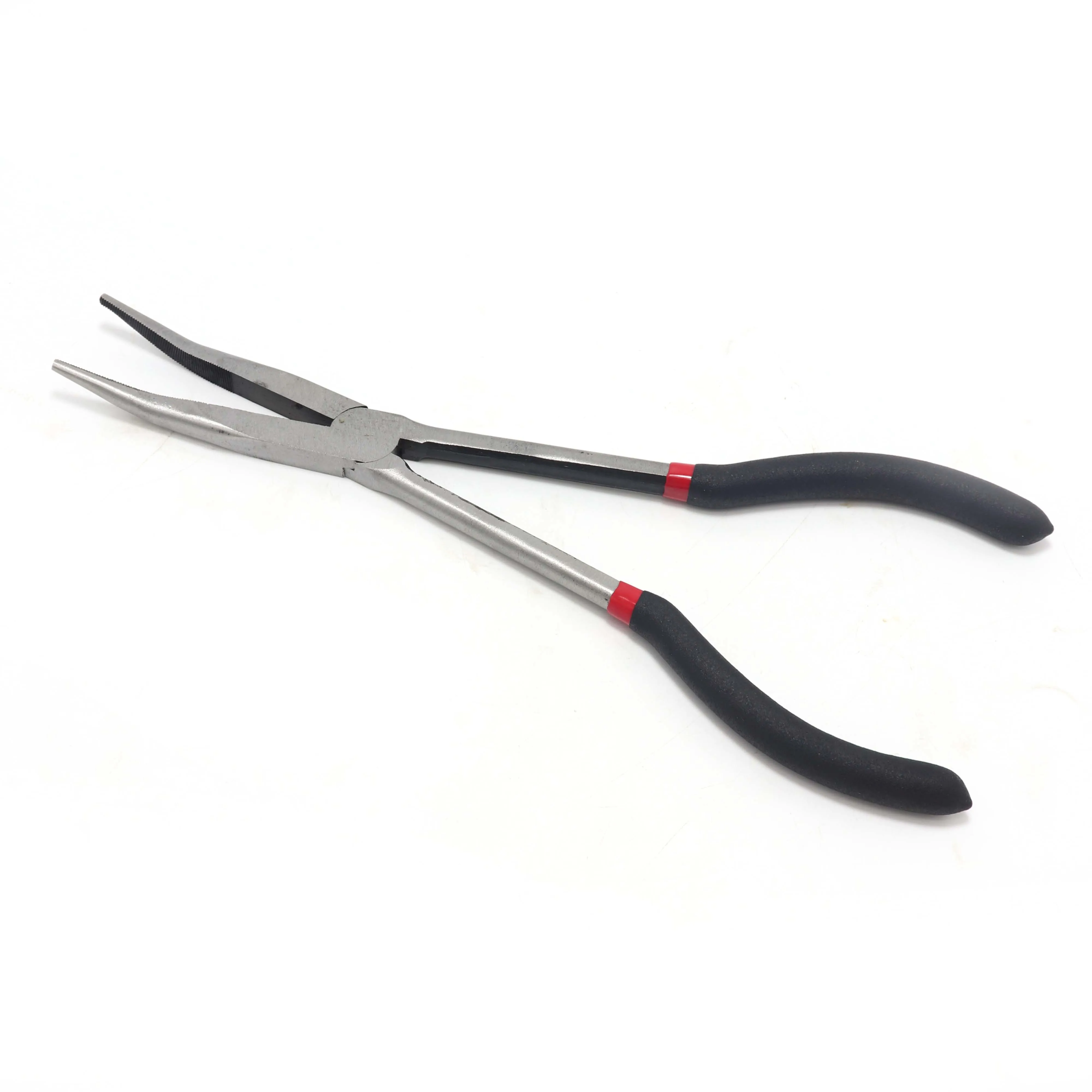Pliers 45 degrees Высококачественные 11 дюймовые Длинные плоскогубцы длинные Острогубцы 25 градусов 45 градусов 90 градусов круглые плоскогубцы 45# стальной материал - Цвет: Pliers 45 degrees