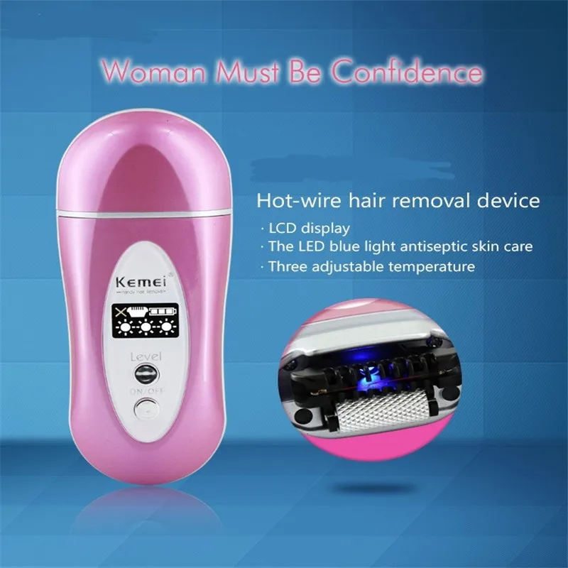 

Electric Heater Wire Lady Epilator No Pain Permanent Haircut Removal Shaver Women Shave Leg Underarm Depilator Shaving Razor Cut