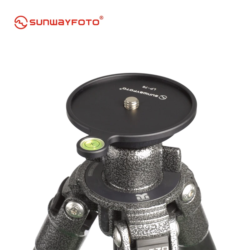 Sunwayfoto LP-76 дополнительный Смещенный пузырьковый уровень пластины 76 мм диаметр для