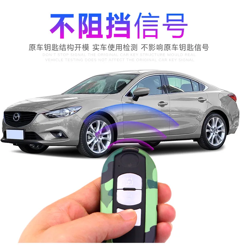 Цинковый сплав автомобилей удаленный ключевой чехол для Mazda 2 3 6 Axela Atenza CX-5 CX5 CX-7 CX-9 Smart 2/3 кнопки