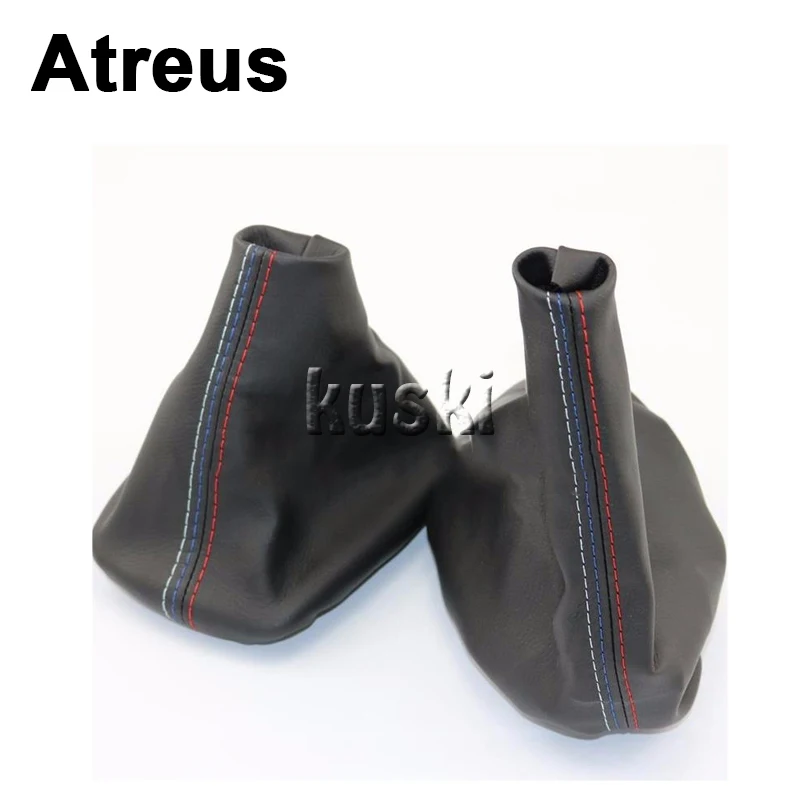 Универсальная кожаная ручка переключения передач Atreus MT/AT для BMW E46 E39 E90 E60 E36 F30 F10 E30