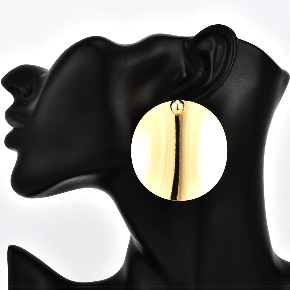 Модные Винтажные серьги Бохо простой: золото серебро цветные круглые с блестками