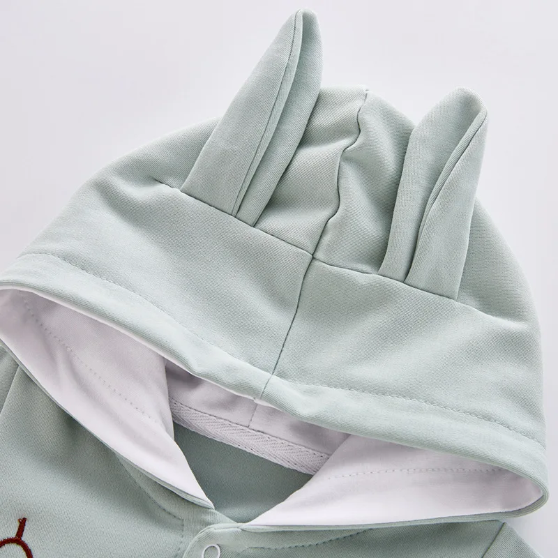 VTOM Autumn New Fashion Baby Rompers Newborn Cartoon Long-sleeved Jumpsuits Children Hooded Clothes For Boys And Girls | Детская одежда