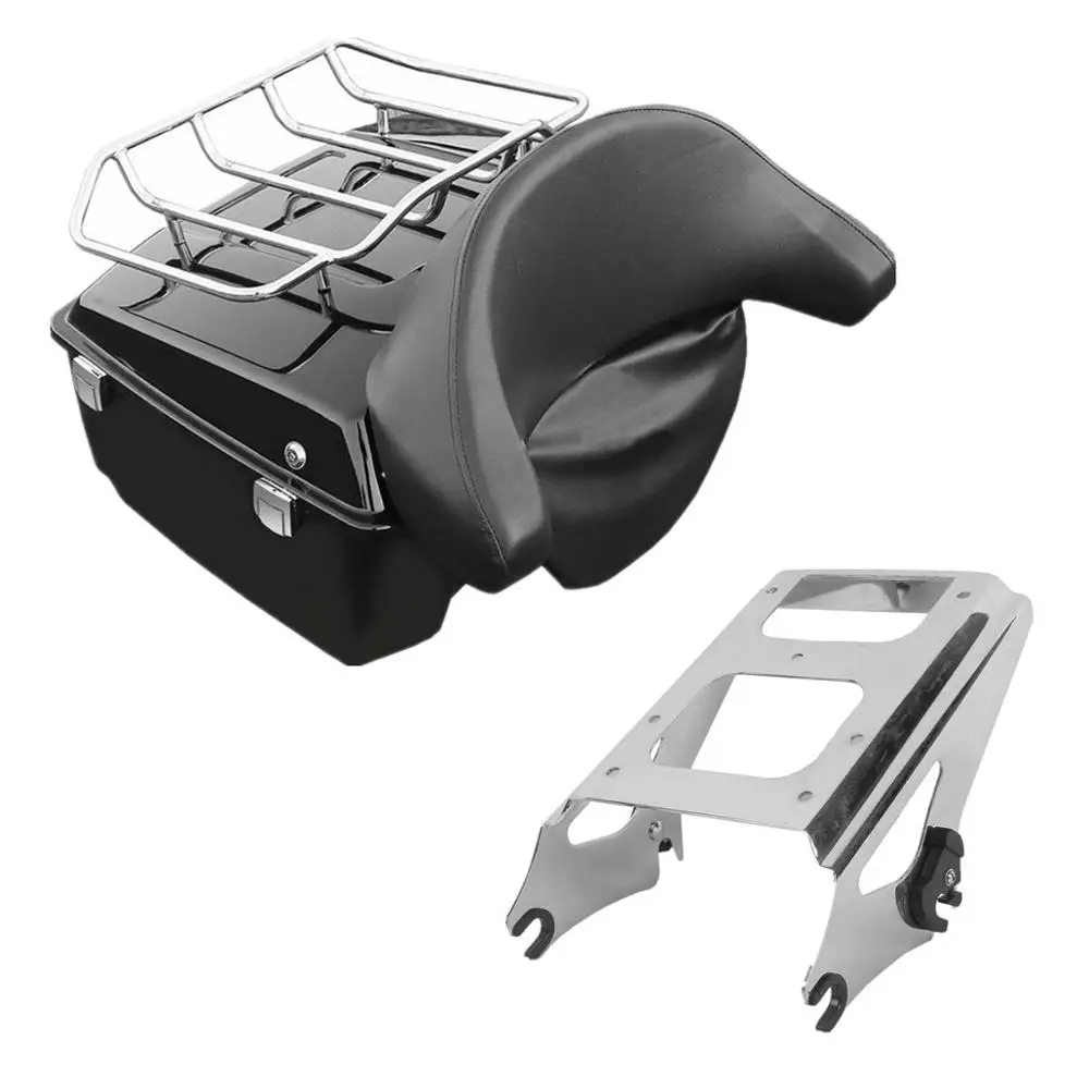 Мотоцикл King Pack багажник спинка для Harley Tour Pak Touring Road Street Glide 2009 2013  | Отзывы и видеообзор -4000001209613