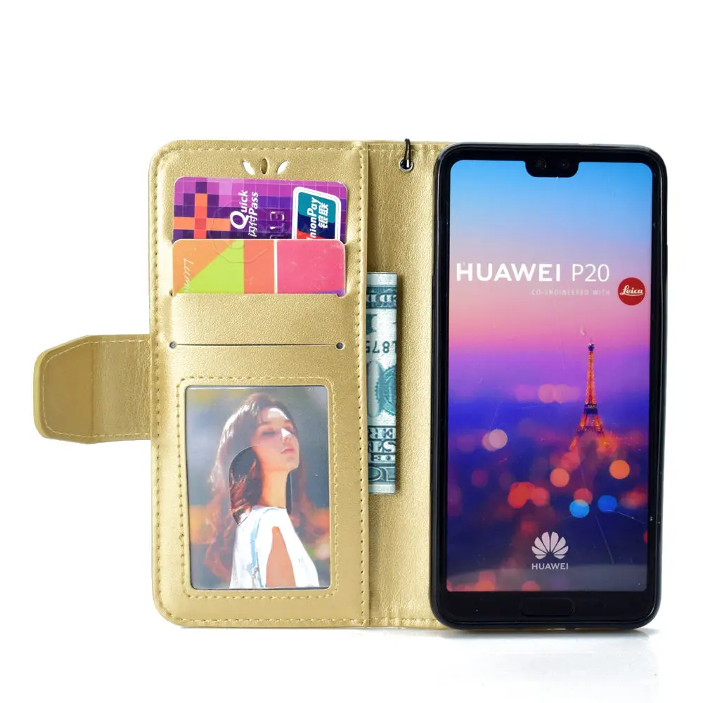 Флип кейс для Huawei P20 Pro Global CLT L29 P20Pro чехол с якорем кожаный телефона P 20 кошелек