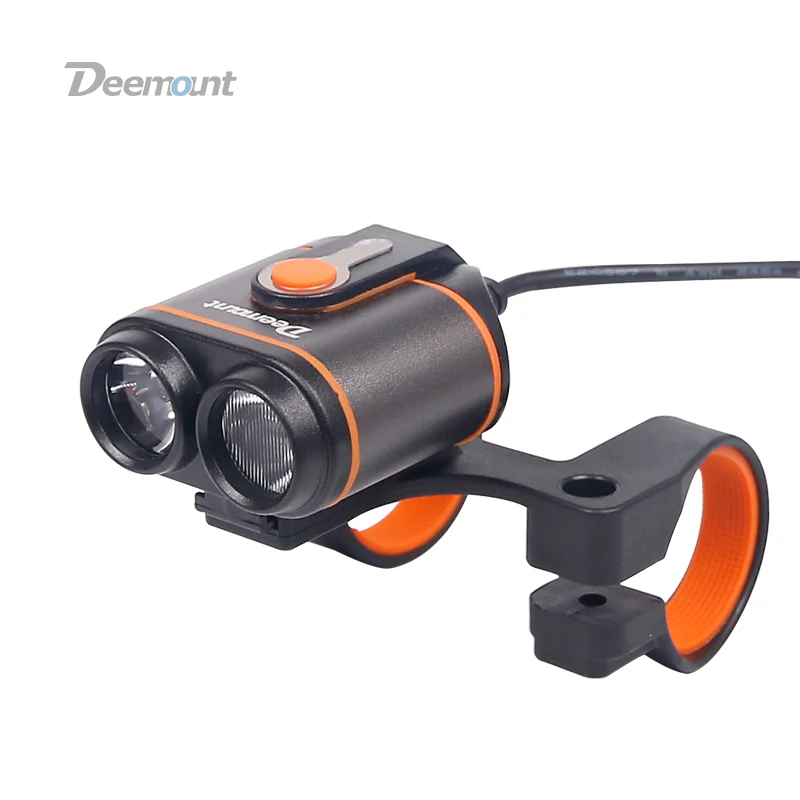 Deemount цикл переднего освещения 8 4 V фар 2LED 400 люмен на выбор #18650 Батарея коробка 4/5 0