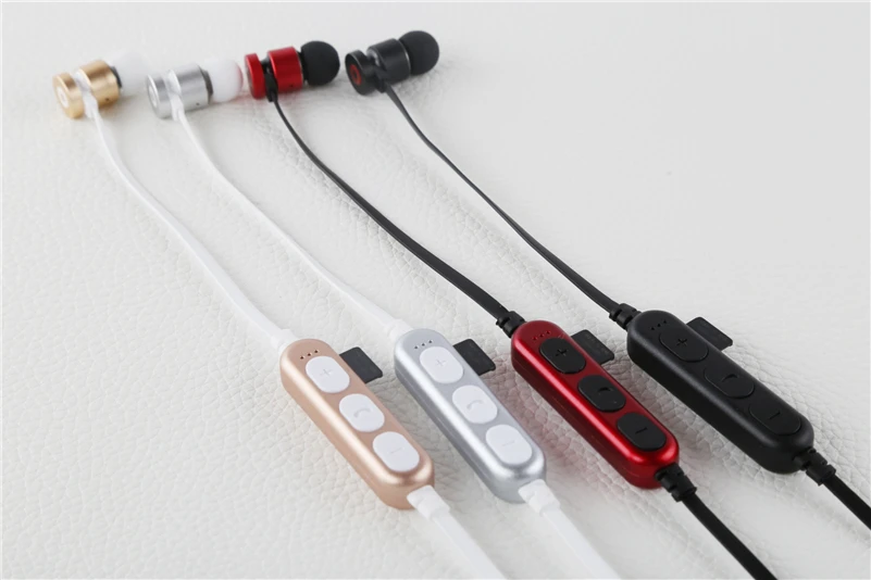 Металлические Магнитные Bluetooth-наушники SMILYOU T9 Спортивная Беспроводная