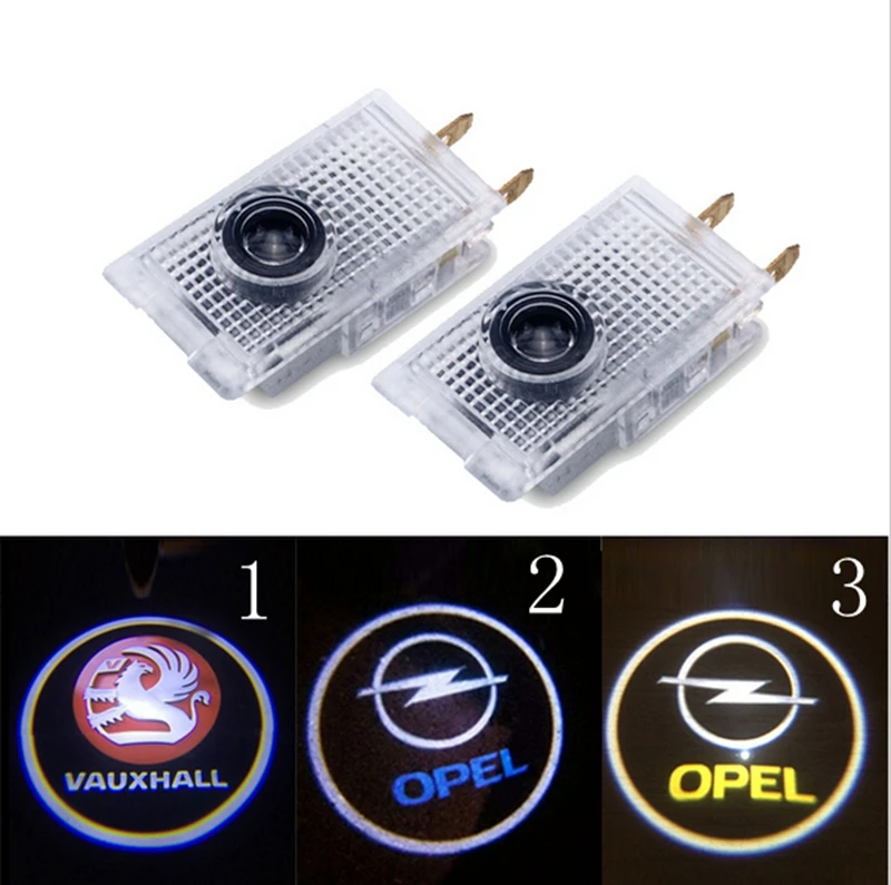 

OPEL LOGO led ghost shadow light LED car logo projector auto decorative accessories emblem welcome door lights for opel Insignia