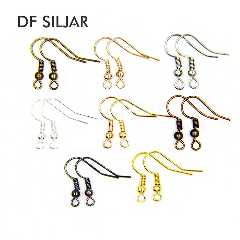 100 шт./лот сделай сам серьги застежки крючки проволочные фитинги аксессуары для