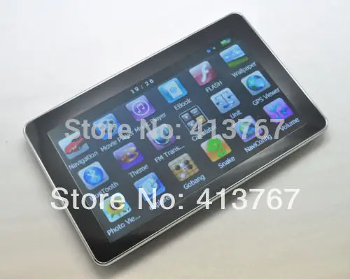 7 Inch Car GPS Navigation + Wireless Rearview Camera Bluetooth AV-IN Bundle latest New Map |