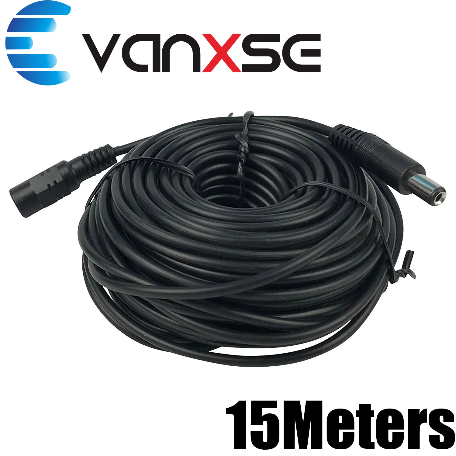 Vanxse 15 м (65 футов) 2 1 Х5 5 мм Dc 12 В удлинитель питания для камеры видеонаблюдения s