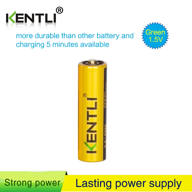 Фото KENTLI 1 шт. хорошая посылка AA 2400mWh 1,5 В литий-полимерные литий-ионные аккумуляторные батареи, батарея для детей, игрушки №3