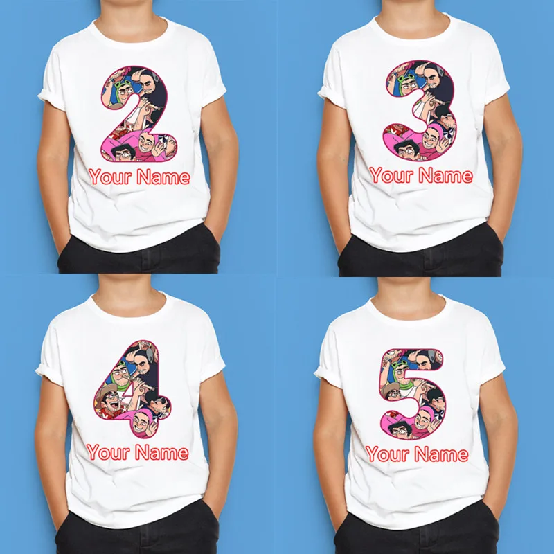 Грязная футболка унисекс с номером на день рождения Детские маски подарок