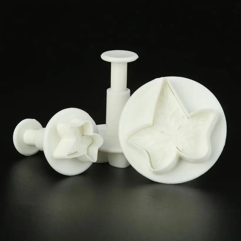 3 шт. кленовый лист в форме цветка для пирожных помадки украшения печенья