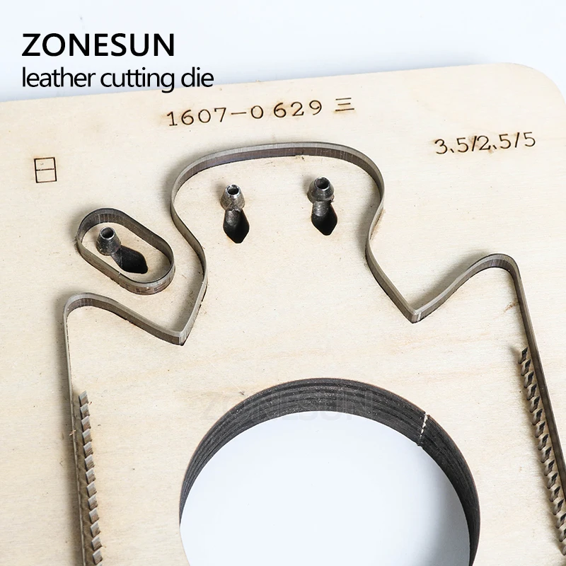 ZONESUN Подгонянная Свинья Форма Кожа ремесло DIY деревянный шаблонный нож Пробивной инструмент удар режущий плесень высечки животных японская сталь