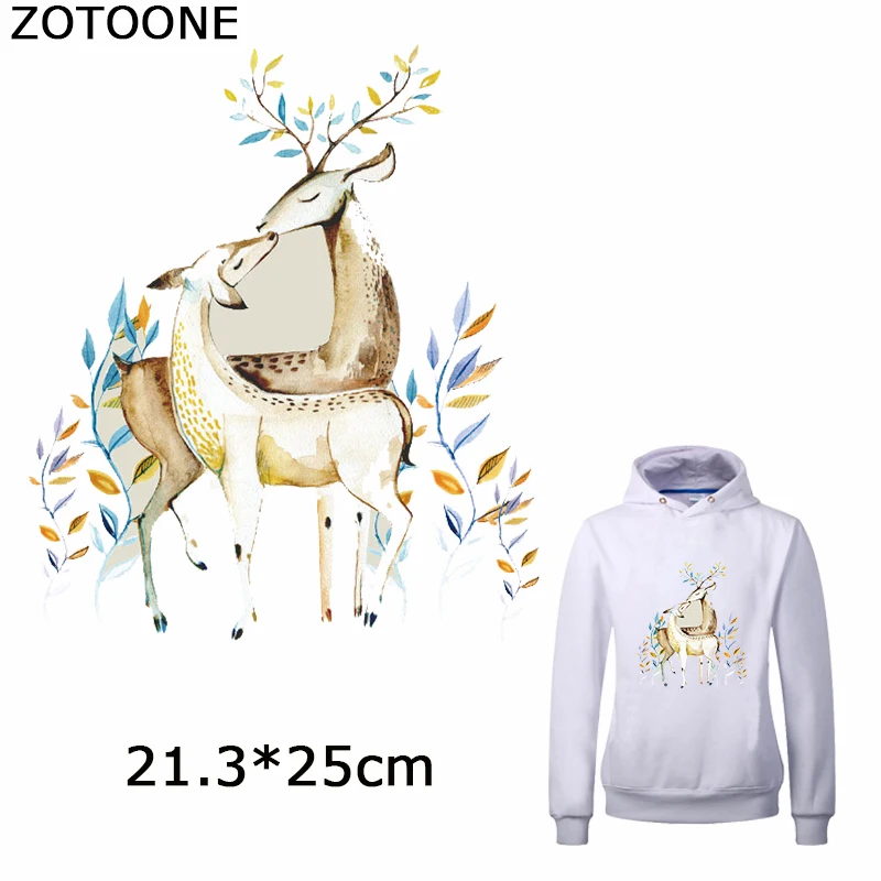 Термонаклейки ZOTOONE с изображением животных из мультфильмов нашивки для одежды
