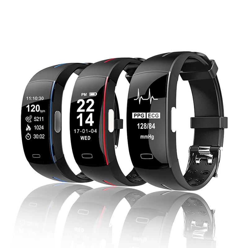 Fitness Tracker ECG+PPG Smartband Blood Pressure Measurement Bluetooth Smart Bracelet Wristband Sports Activity Watch | Электроника