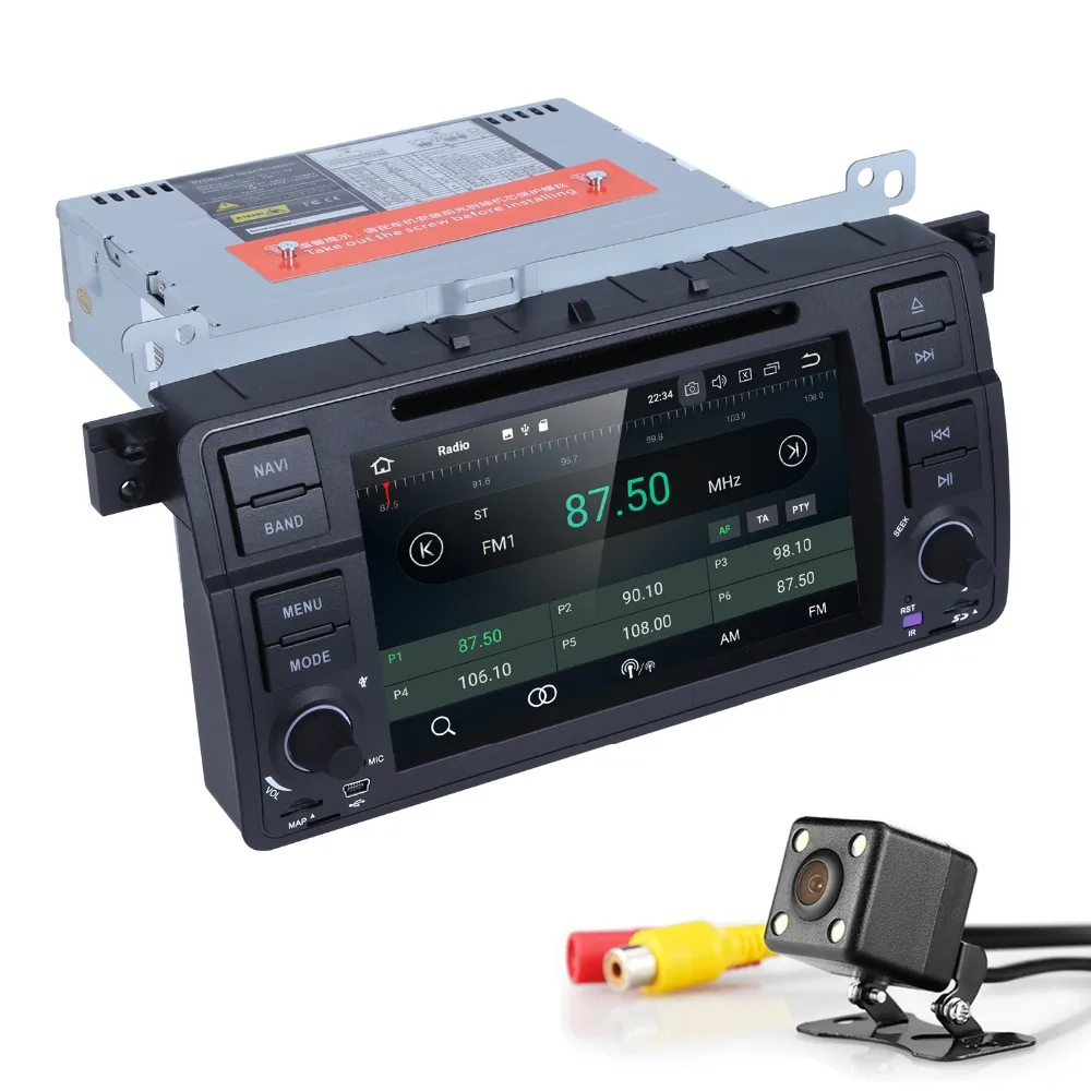 Android 8 0 1Din gps Авторадио DVD плеер для BMW E46 M3 мультимедиа навигация головное