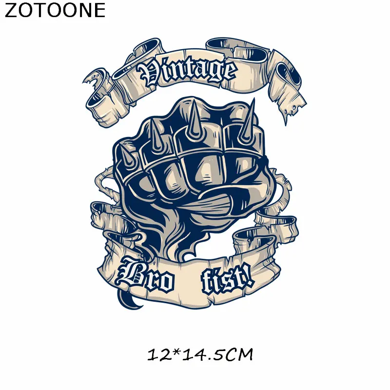 ZOTOONE железные на переноске велосипедные заплатки мотоцикл роза череп панк патчи