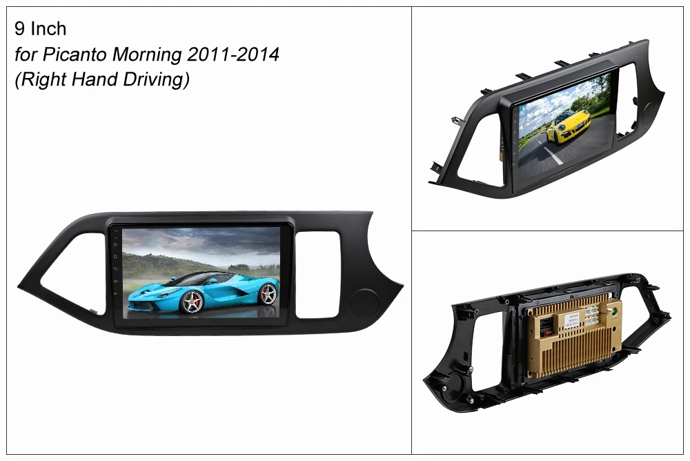 Gps-плеер SINOSMART 2.5D ips/QLED 1G/2G для Kia Picanto Morning 2011-2014 32EQ DSP 4G ram опционально | Автомобили и