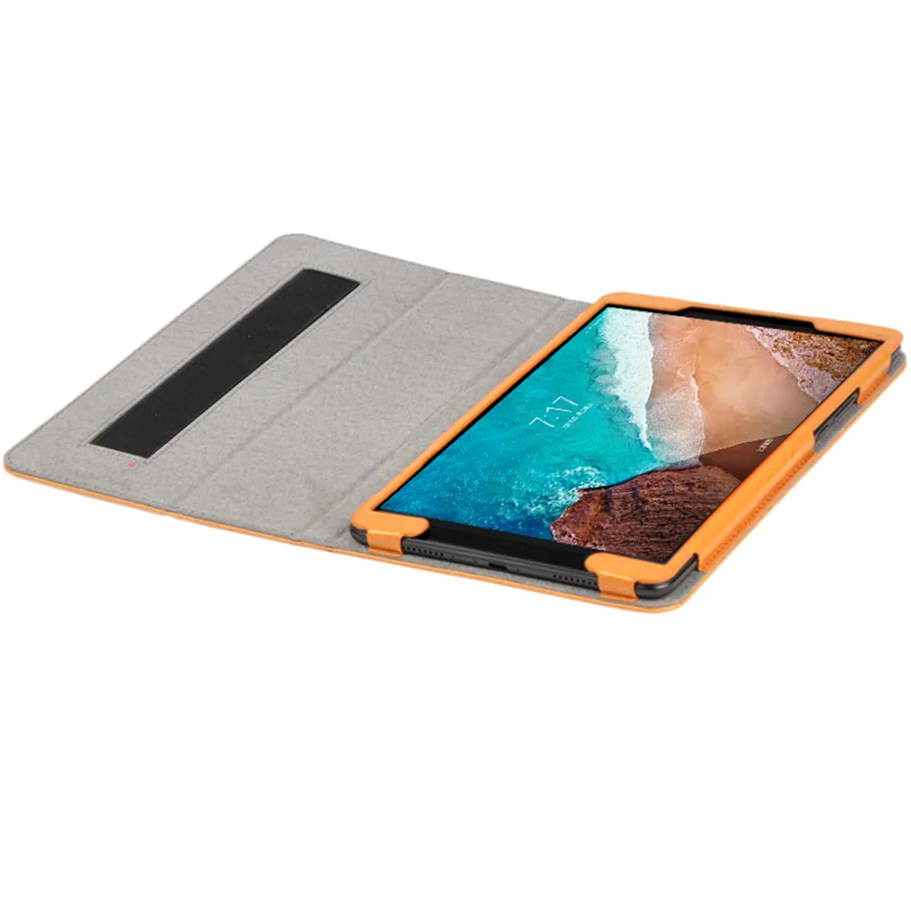 Твердый флип чехол из искусственной кожи с принтом и подставкой для Xiaomi Mi Pad 4 Plus