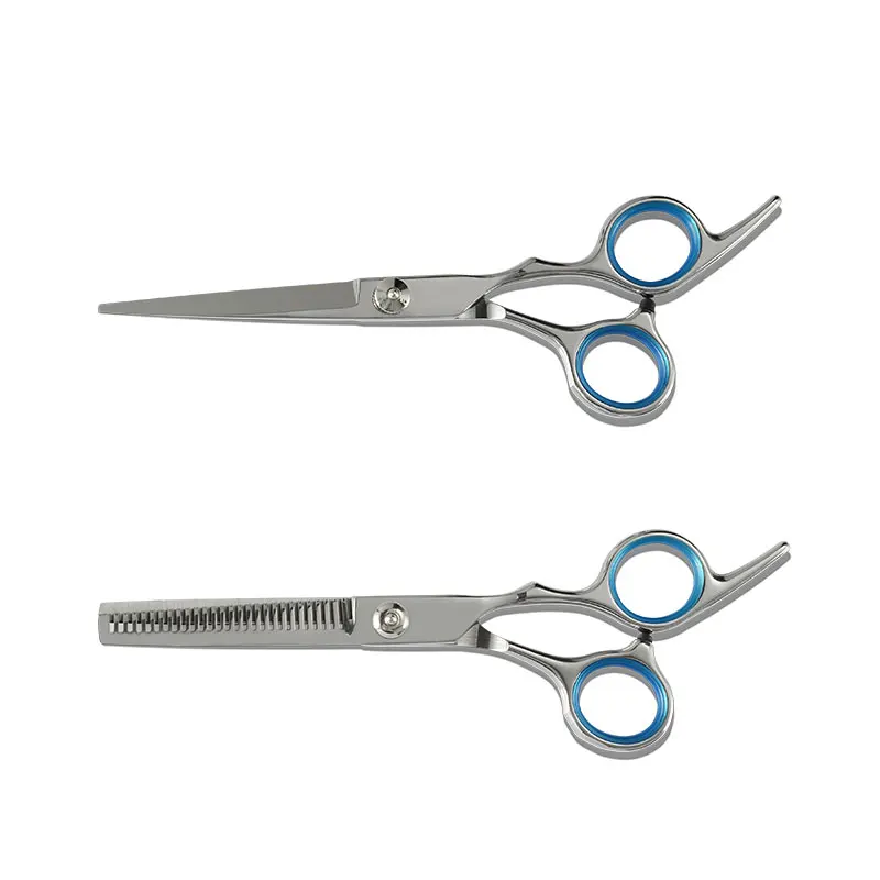 Cutting thinning 6 дюймов Парикмахерские ножницы режущие истонченные Инструменты для укладки Парикмахерские ножницы из нержавеющей стали парикмахерские ножницы плоские зубы лезвия - Color: Cutting thinning
