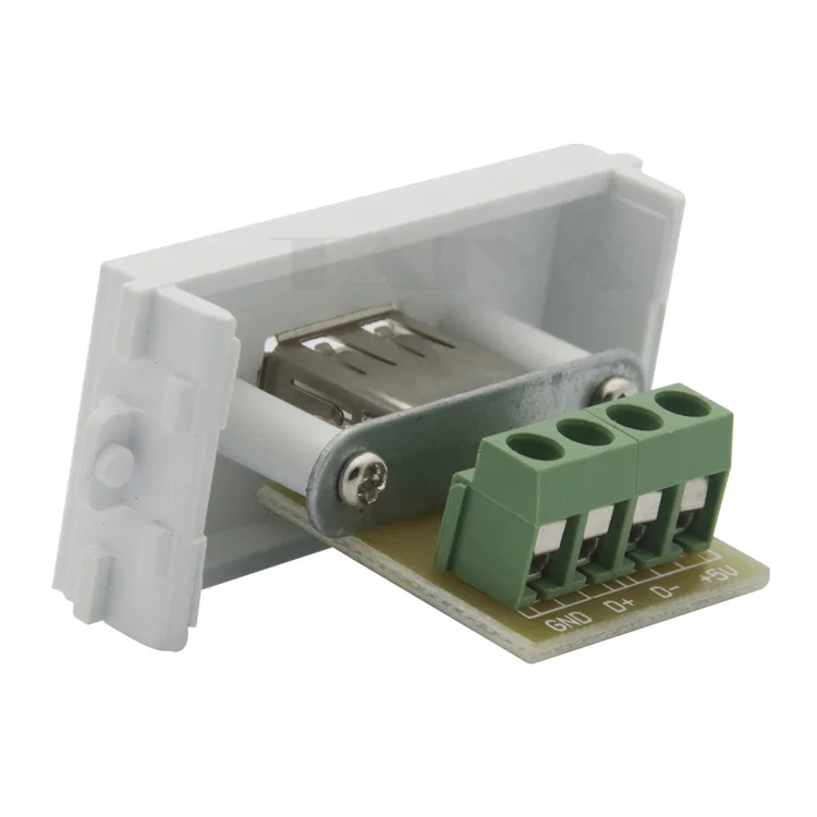 Настенный USB разъем с винтовым соединением|usb wall plate|wall plateusb connector |
