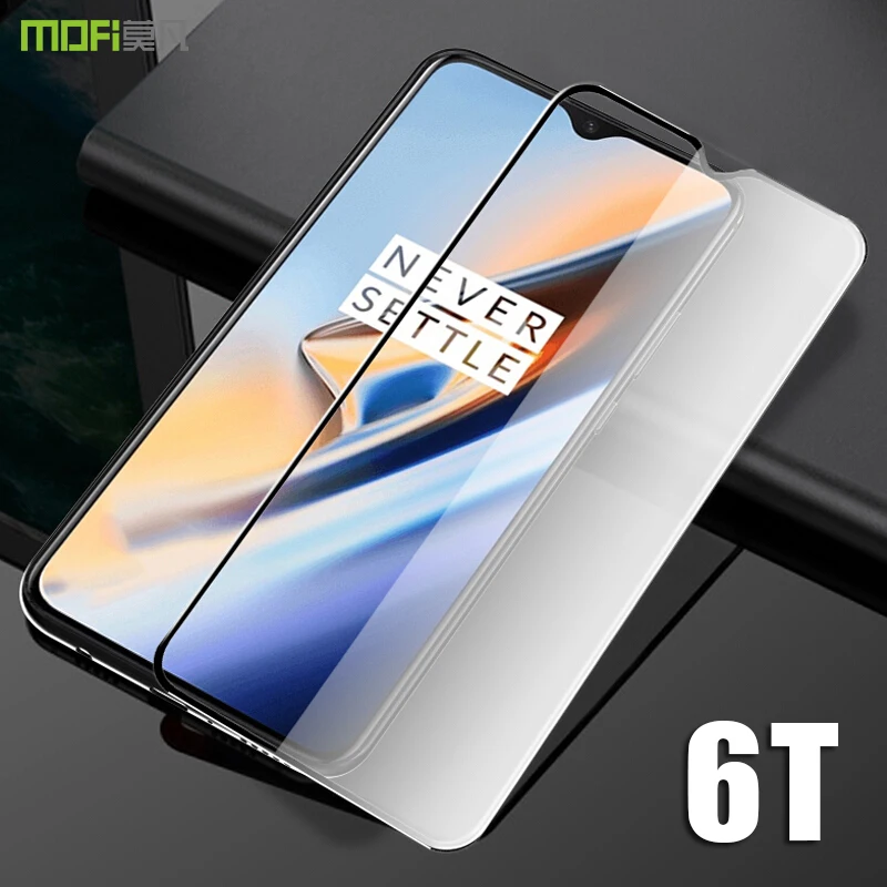 Oneplus 6T стекло one plus 6t Закаленное пленка MOFI 1 + полное покрытие защита экрана OP6T