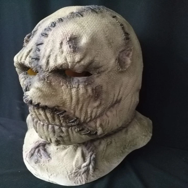 Страшная страшная латексная маска полная голова страшный сгоревший человек