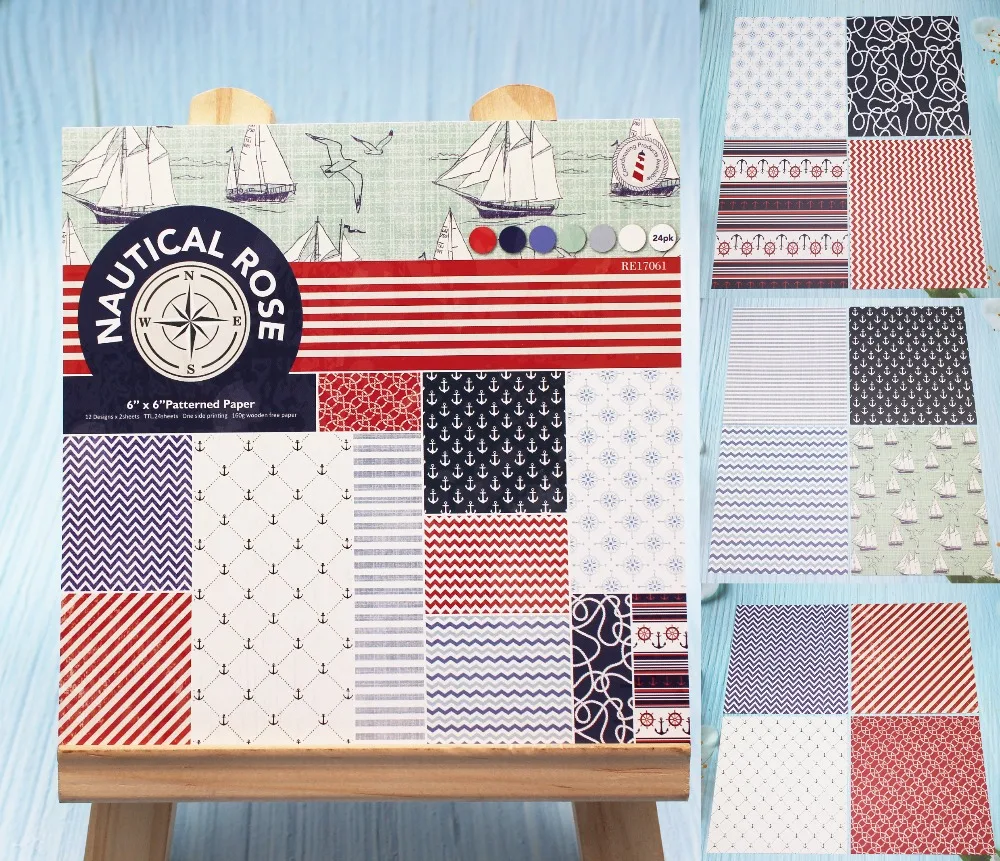 Морская Роза Скрапбукинг бумажный пакет ремесло бумага художественная карта