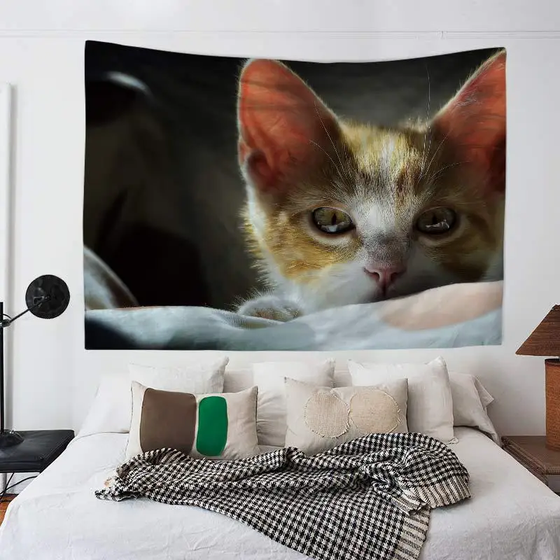 ndian Tapestry Cat Girl Mandala Wall Hanging Carpet Hippie Tapestries Bohemian Beach Home Decor Blanket Table Cloth | Дом и сад