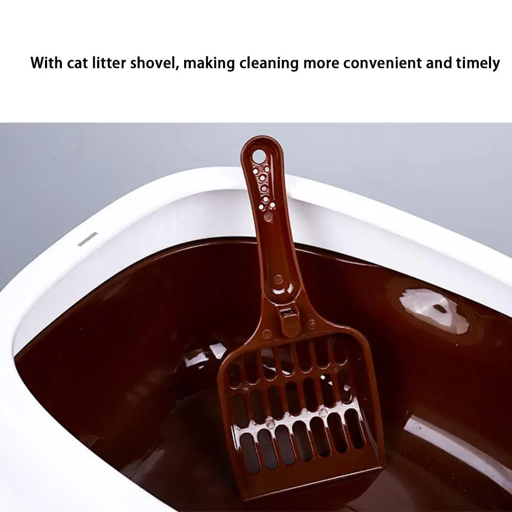 Кошачий помет полузакрытый кошачий ящик для мусора с лопатой Туалет подходит