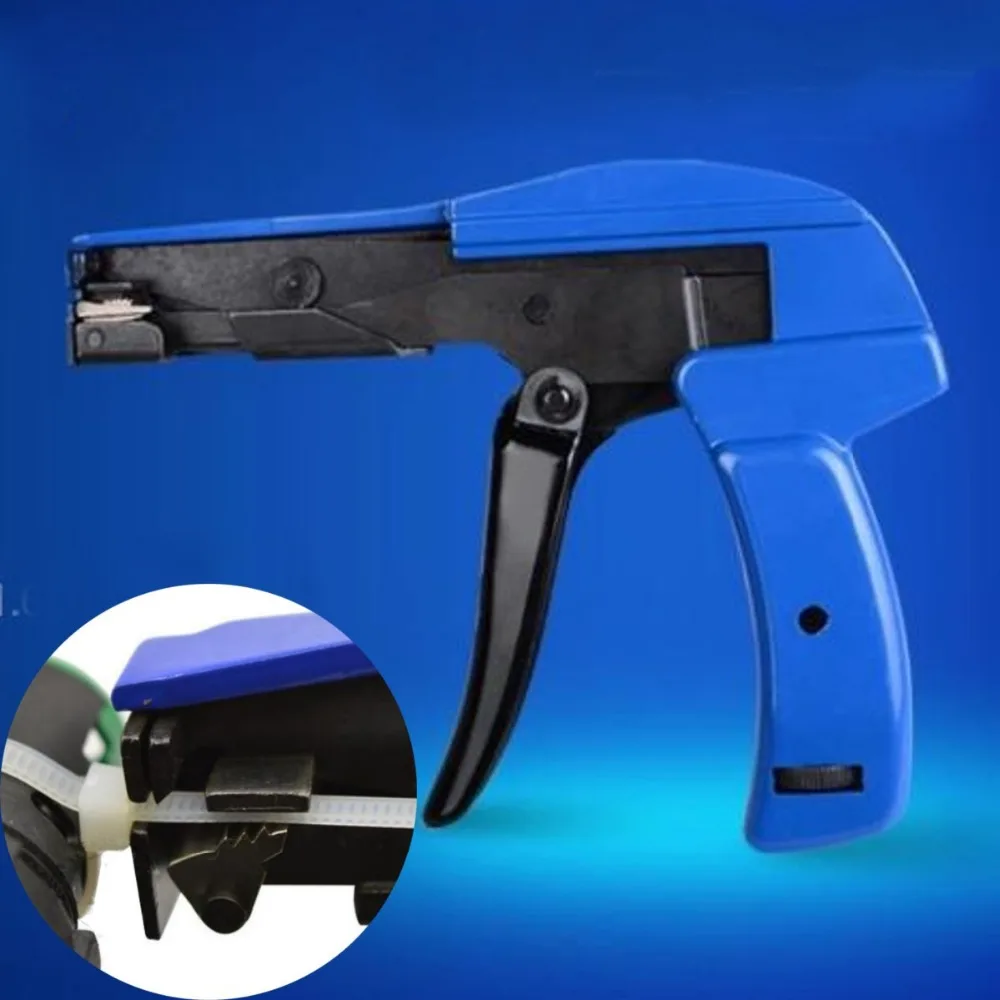 

Plastic Nylon Zip Tie Gun Tension Fastening Cutting Tool Fasteners Cut Cable Tie Installation Tensioning