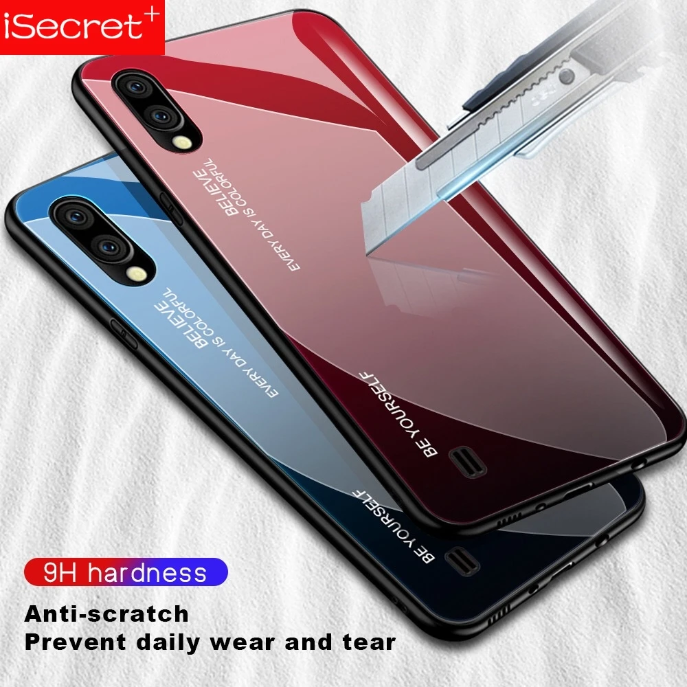 Стеклянный чехол для Samsung A50 A70 M30 A8 2018 S8 S9 Note8 Note9 J6 Plus J4 S10 | Мобильные телефоны и