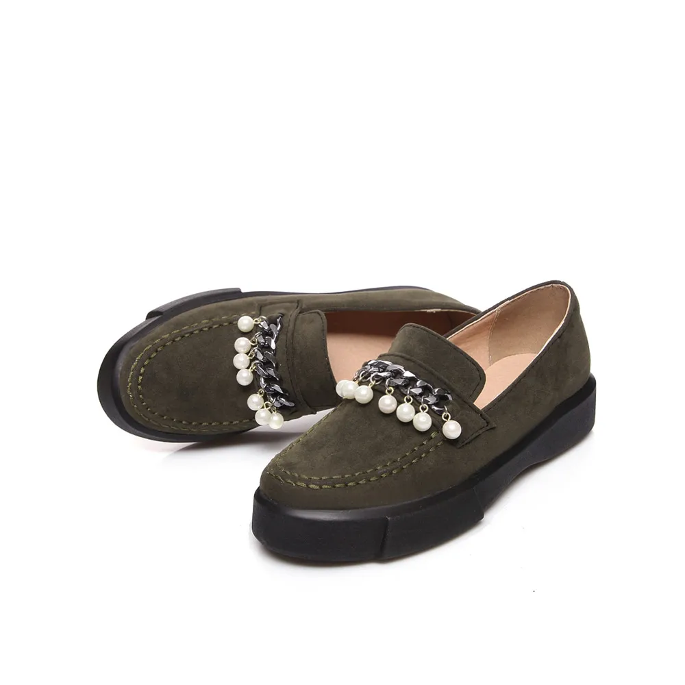 ASUMER/Новые модные демисезонные туфли на плоской подошве черного армейского