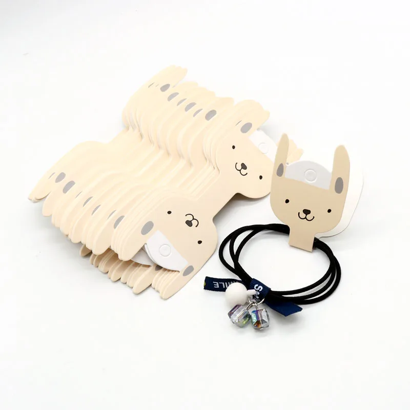 

Wholesale 200pcs/lot Beige Cartoon Bracelet Packaging Card Paper Headwear Holder Necklace Packing Card Jewelry Store Accessories