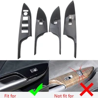 for honda accord 2013 2014 2015 2016 2017 4x abs carbon fiber color car window lift switch panel trim accessories car styling