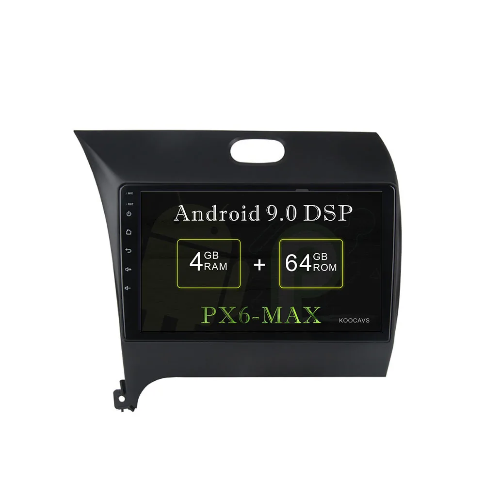 Автомобильный GPS радиоплеер KOOCAVS 9 дюймов IPS Android 0 для Kia Cerato K3 Forte 2012 2016 с 4 Гб + 64 ГБ