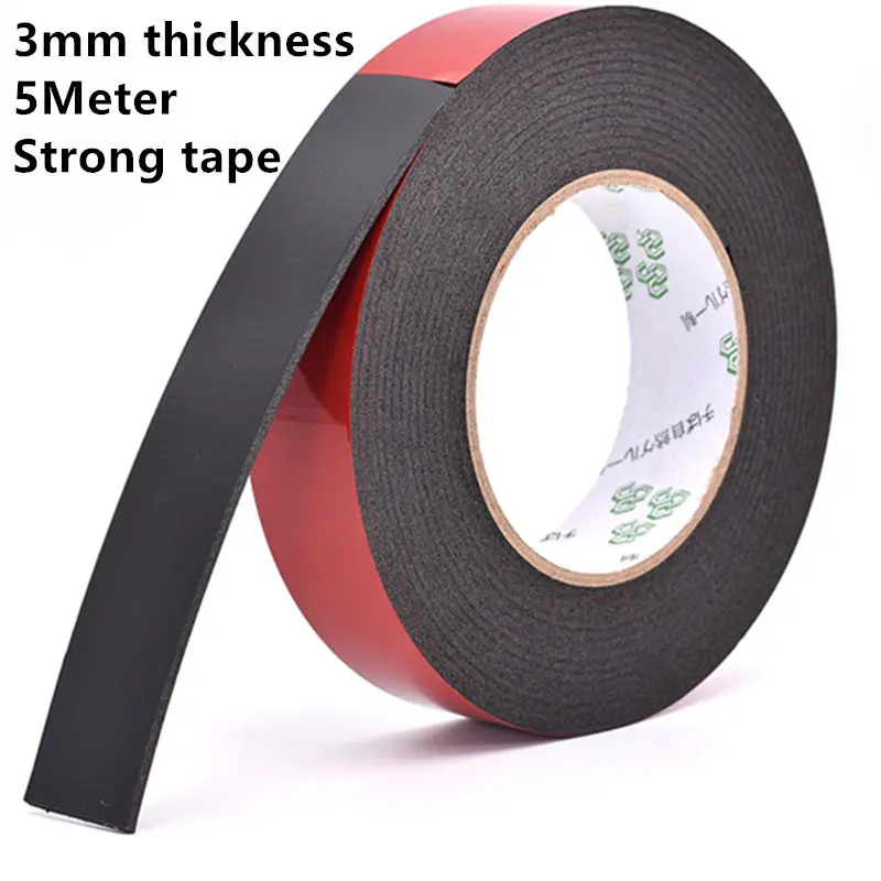 2pcs/1pcs 0.5mm-2mm thickness Super Strong Double side Adhesive foam Tape for Mounting Fixing Pad Sticky |