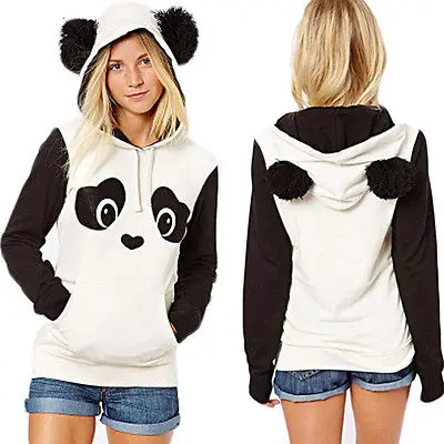 

Women Hoodie Sweatshirt Jumper Hooded Pullover