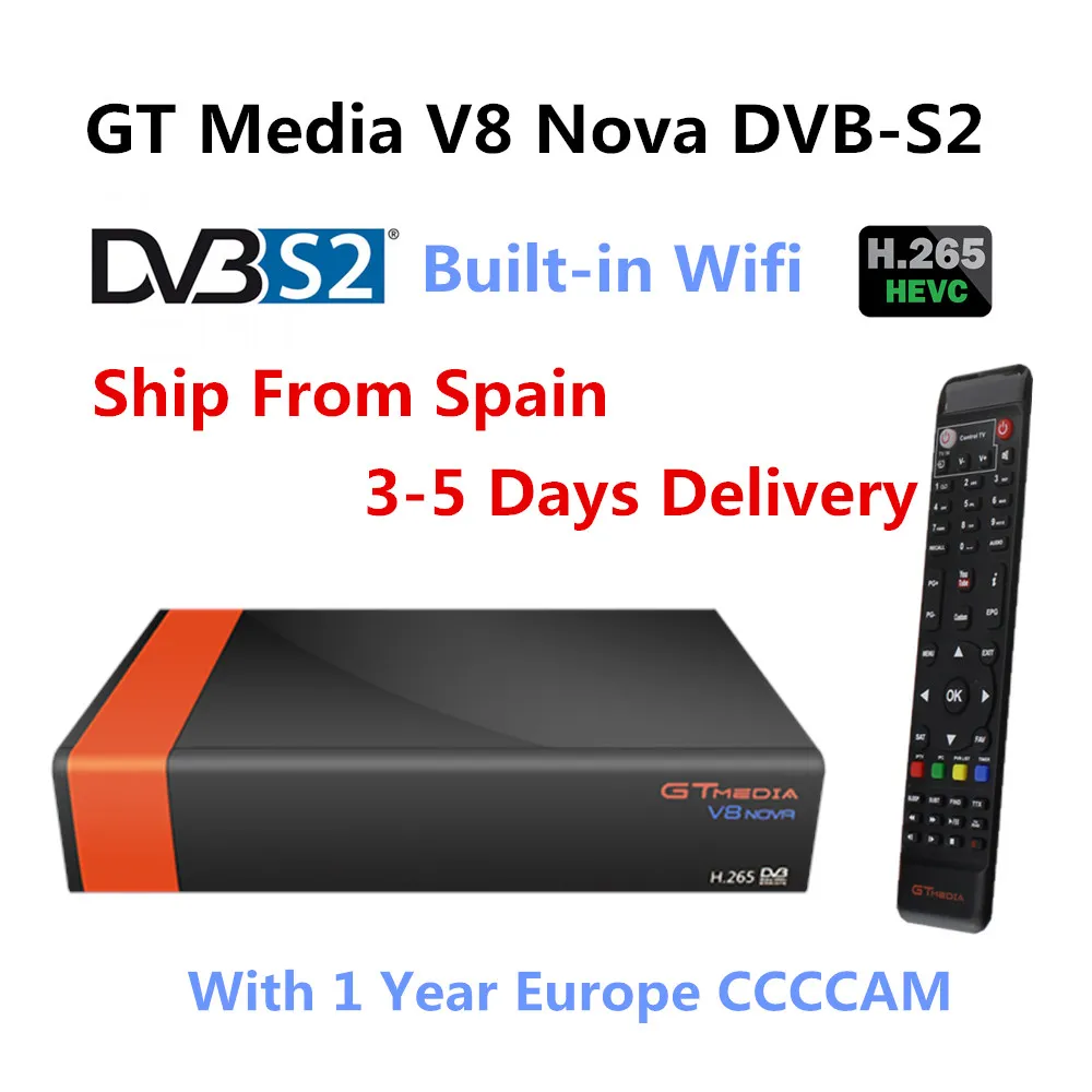 GOTiT GTMedia V8 Nova DVB S2 Freesat спутниковый ресивер цифровой Европа Испания Германия