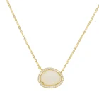 41 + 5 см цепочка, модное элегантное Ювелирное Украшение, чокер золотистого цвета, женское чокер, изящное Очаровательное ожерелье с подвеской