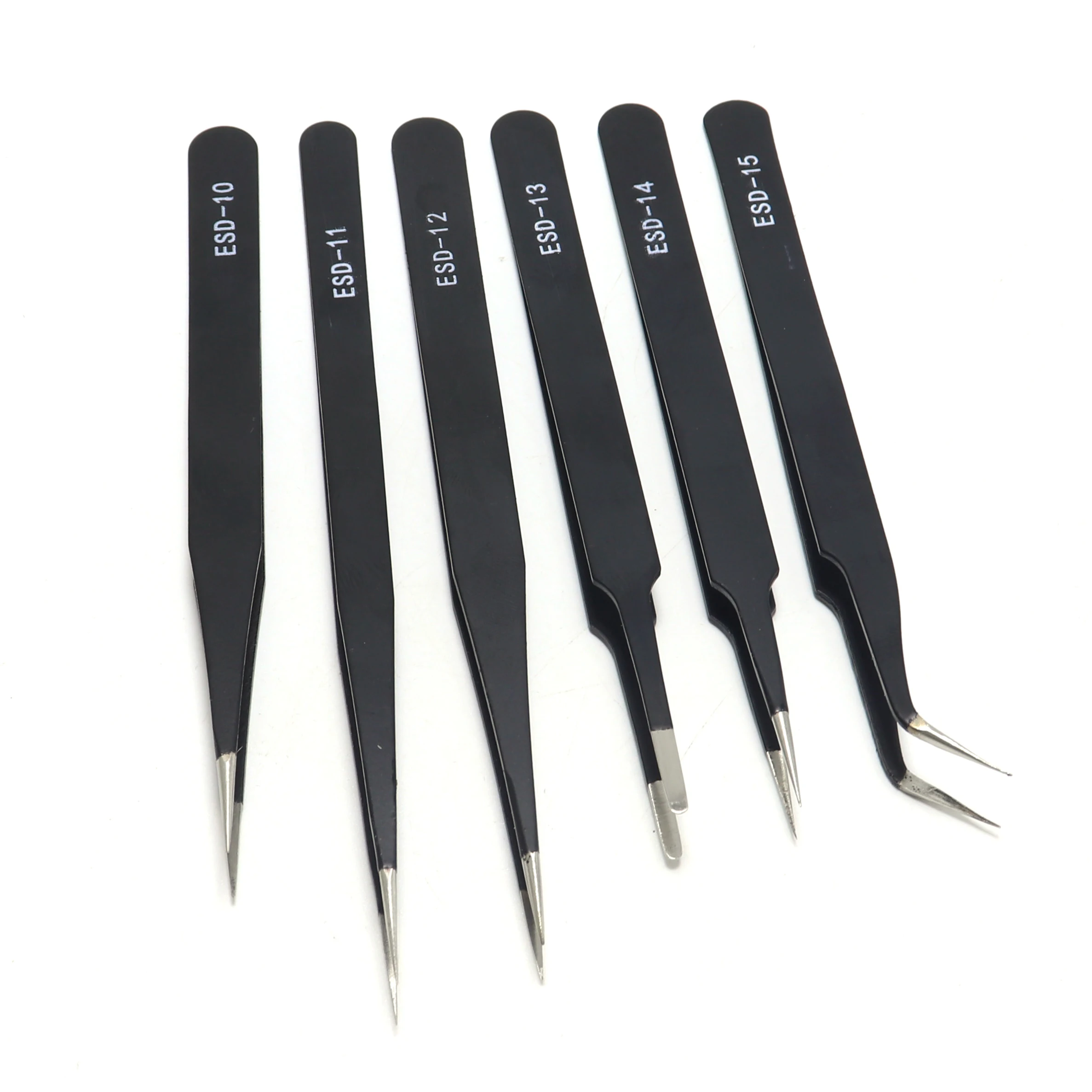 Нержавеющая сталь точный ESD Анти-статический пинцет с острыми концами локоть