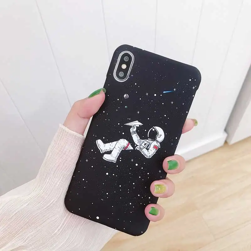 Чехол для телефона Boucho iphone 6 6s 7 8 Plus чехлы с изображением космонавтов в космосе X XS